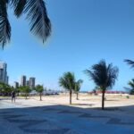 Orla da Praia de Candeias, em Jaboatão dos Guararapes, em foto de arquivo de 2023